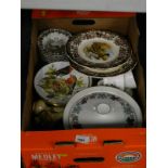 A quantity of WWF cabinet plates, a Royal Doulton Camelot pattern tureen and cover, various other