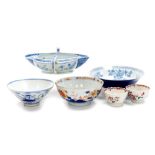 A group of Chinese porcelain, comprising a floral decorated Chinese Imari bowl decorated with