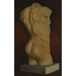 J.P. Torso study, pastel, initialled and dated (19)99, 43cm x 28cm.