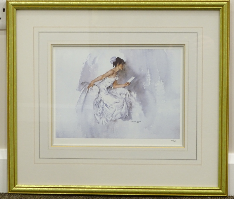 William Russell Flint (1880-1969). Vignette, limited edition coloured print, 281/650, 26cm x 34cm. - Image 2 of 4