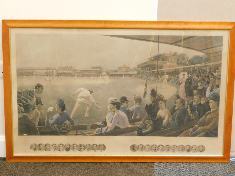 Robert Ponsonby Staples (1853-1943), Hamilton Barrable (19thC). Imagining Cricket Match, England - Image 2 of 6