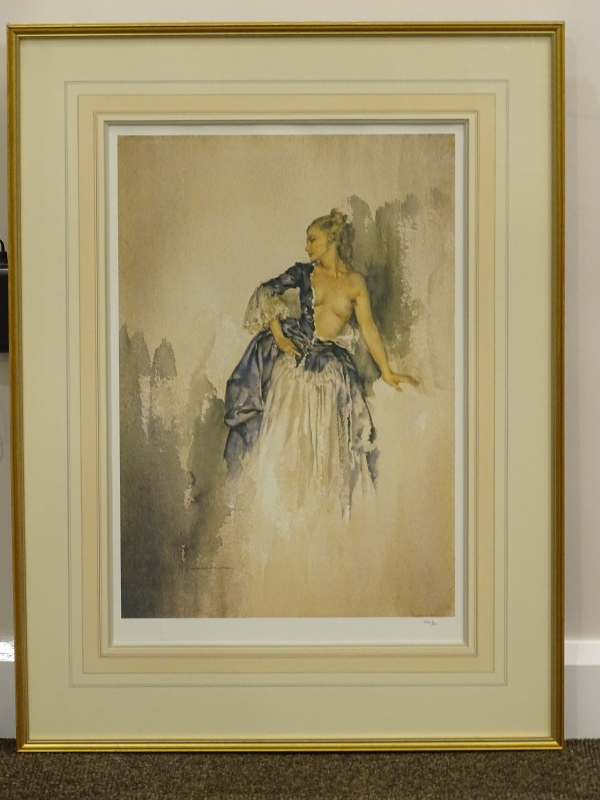 William Russell Flint (1880-1969). Ray, limited edition coloured print, 484/850, 59cm x 39cm. - Image 2 of 4