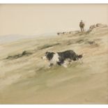 Philip Gardner (1922-1986). Fetching in the Stragglers, watercolour, signed and titled verso, 19.5cm