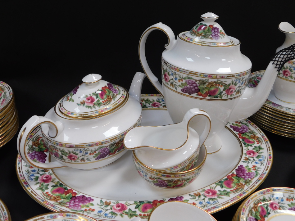 A Spode porcelain part tea dinner and coffee service decorated in the Provence pattern, comprising - Image 4 of 8