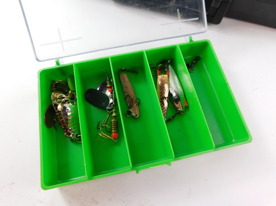 Fishing tackle boxes, pike floats, weights, etc. (a quantity) - Image 3 of 5