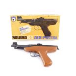 A Milbro G4 air pistol, boxed.