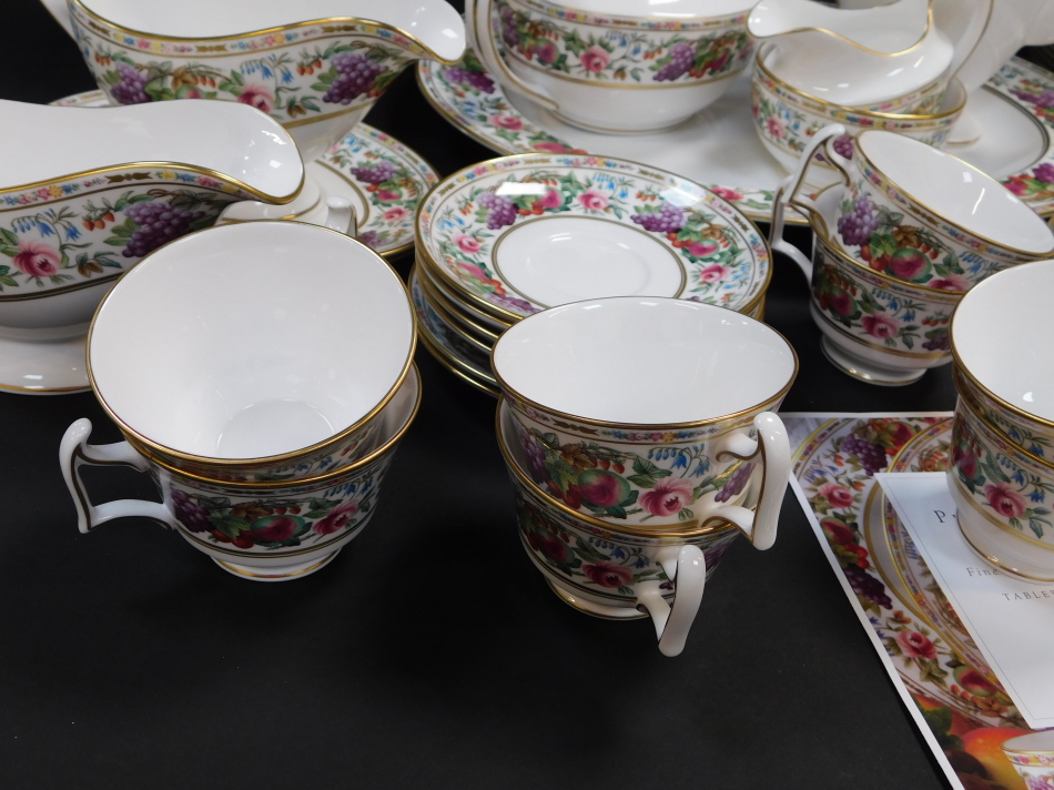 A Spode porcelain part tea dinner and coffee service decorated in the Provence pattern, comprising - Image 6 of 8