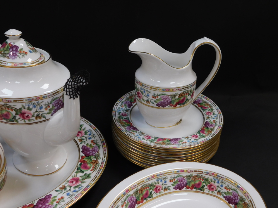 A Spode porcelain part tea dinner and coffee service decorated in the Provence pattern, comprising - Image 2 of 8