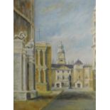 Mavice B L Cooper (20thC). Horseguards Avenue, oil on canvas board, signed, attributed verso,