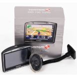 A TomTom Go 730 traffic Europe 31 sat nav, with box and dash mount.