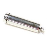 A George V silver cheroot holder, of plain fluted design, with markers stamp WM Birmingham 1927, 1oz