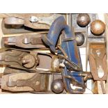 A quantity of six number metal joiners/carpenters planes, of various types and makers, to include St