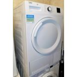 A Beco 8kg tumble dryer, model number DTBC8001W.