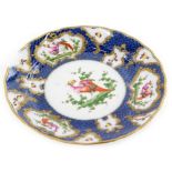 A Samson French porcelain plate, decorated with Asiatic pheasants, within rococo gilt raised