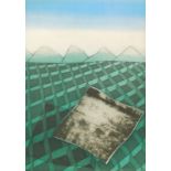 Hamig?; Precast meadow, artist signed lithograph 11/50, 36cm x 28cm.