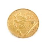 An Edward VII half gold sovereign, dated 1903.