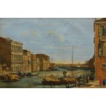 After Canaletto. Canaleti Pinxit & Fletcher, A View of the Great Canal, Venice, coloured print, 29cm