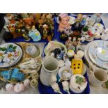 Decorative china and effects, to include a Natwest baby pig money box, Hummel Goebel style