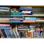 A quantity of general books, to include historical subjects, novels, etc. (3 shelves)