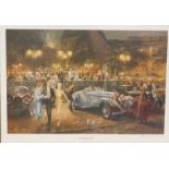 After Alan Fearnley. Montmartre Soiree, limited edition colour print of 500, signed in pencil, 35.