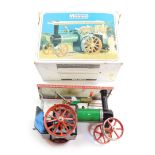 A Mamod steam traction engine, TE1A, boxed.