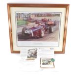 After Michael Turner. 1961 Monaco Grand Prix, limited edition colour print 86/4500, signed in pencil