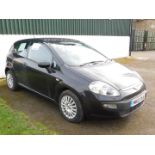 A Fiat Punto Evo Active 3 door hatchback, Registration MW10 0KB, petrol, black, first registered