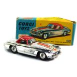 A Corgi die cast model of a Mercedes Benz 300SL Hardtop Roadster, No 304S, boxed.