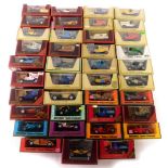 Matchbox Models of Yesteryear vintage trucks, cars and buses, boxed. (39)