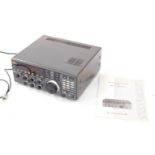 A JVC NRD525HF receiver, serial no BR54406, with cables and instructions.