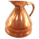 A Victorian copper gallon jug, for David Sale, Wholesale and Furnishing, Ironmonger, Devonport.