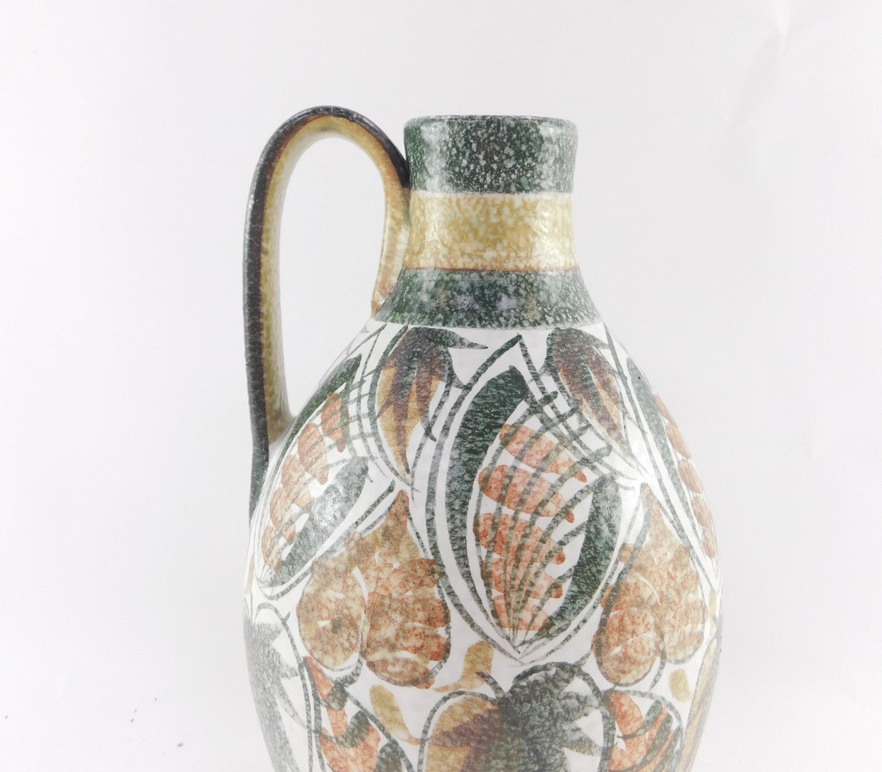 A Denby pottery 1960's flagon designed by Glyn College, decorated with stylised leaves, printed mark - Bild 3 aus 5