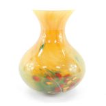 A Soisy Essonne glass vase decorated in the Esso pattern, of baluster form, etched mark, 21cm high.