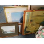 Various pictures, prints, frames, artist signed prints, etc. (a quantity)