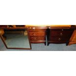 A pair of Stag Minstrel bedside chests, both 51cm high, 53cm wide, 47cm deep., together with a