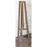 A mahogany artist's easel.