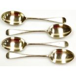 Four George V Old English pattern table spoons, Sheffield 1930, 7oz.