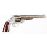 A fine replica of the Colt .44 calibre Revolver, numbered 20029, with mahogany handle. A copy of the