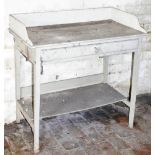 An early 19thC painted tray top washstand, 90cm wide.