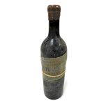 A bottle of Chateau Brane Cantenac Medoc, 1906.