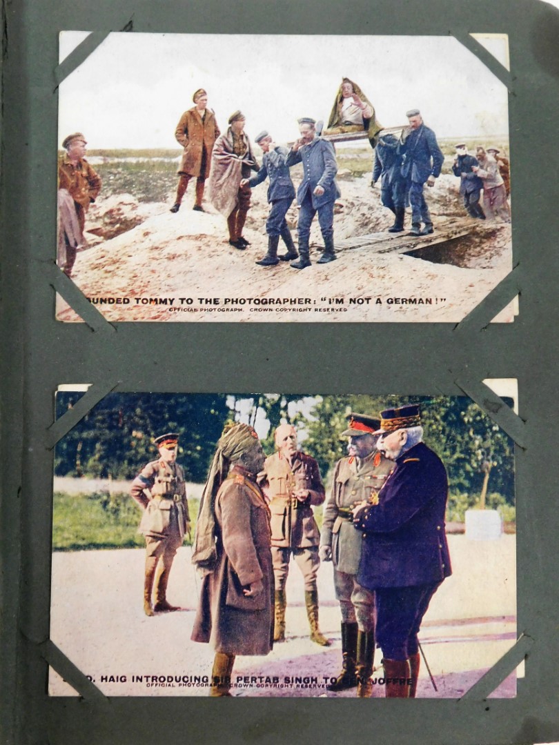 An album of postcards, various relating to World War II, some later coloured postcards of the offici - Image 4 of 5