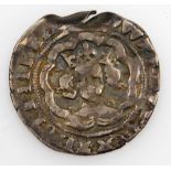 An Edward IV (1461-1470) silver groat, long cross verso, 2.5cm diameter.