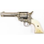 A replica Wild West revolver, stamped Cal. .44 to .40 Long blank, MGC Manufactory of Japan, 25cm lon