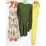 A 1960s/70s ladies floral summer dress, and two others.