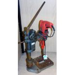 A Wolf ES1 electric pillar drill, model 2148, 240 volt and 475 watt.