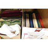 A quantity of various records, sample boxes, etc. (2 boxes)