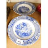 Two Crystal Palace blue and white bowls, by J & MP Bell and Co.