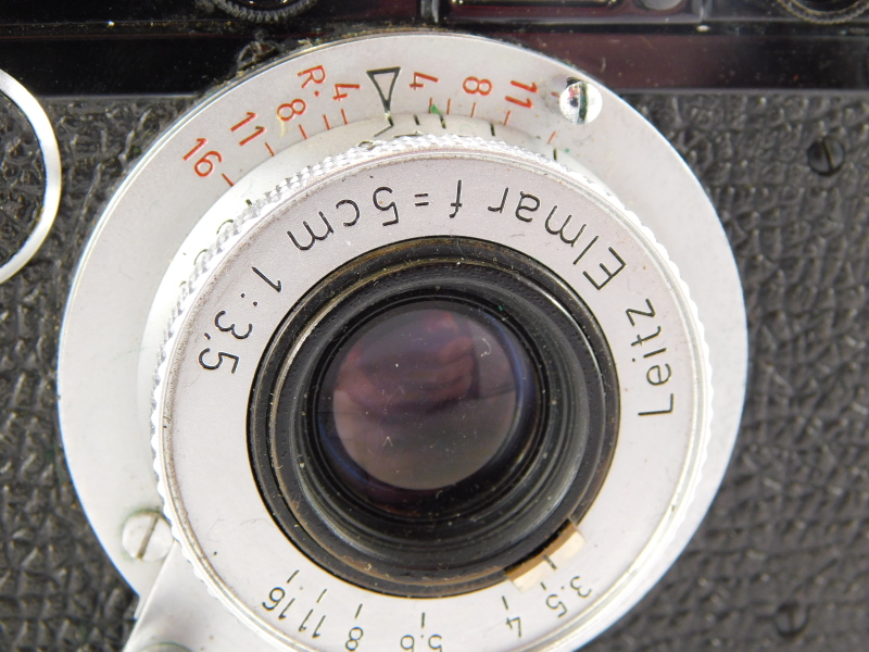 A Leica camera, with black body, believed by the Leica Society to be a Leica II conversion, serial n - Image 2 of 2