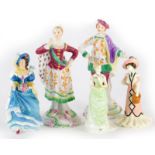 Various figure groups, Wedgwood The Romantic, limited edition number 652/9500, 17cm high, other Coal