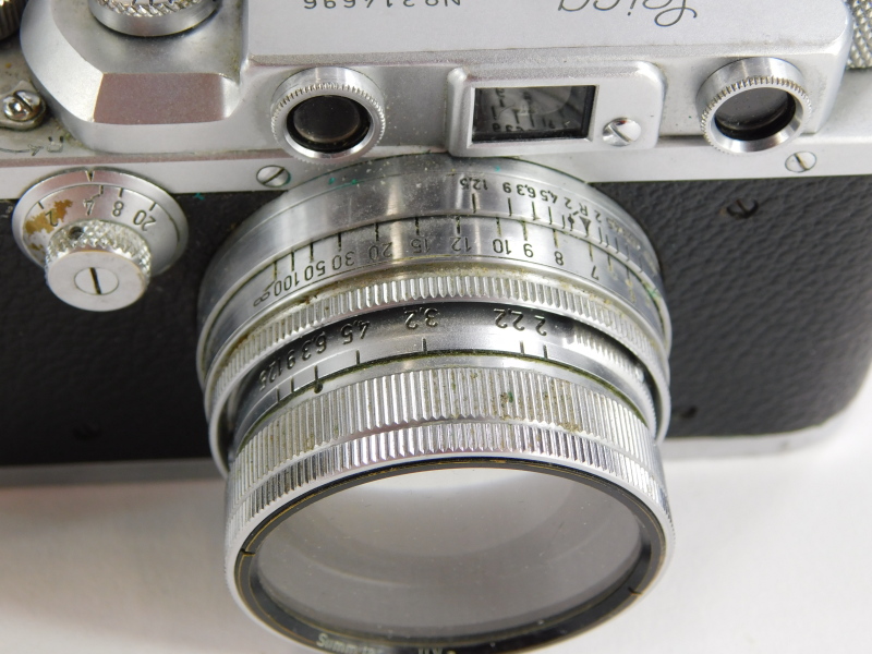 A Leica III camera, serial number 314696, with a Leitz 5cm f2 Summitar lens, number 506181. - Image 3 of 3